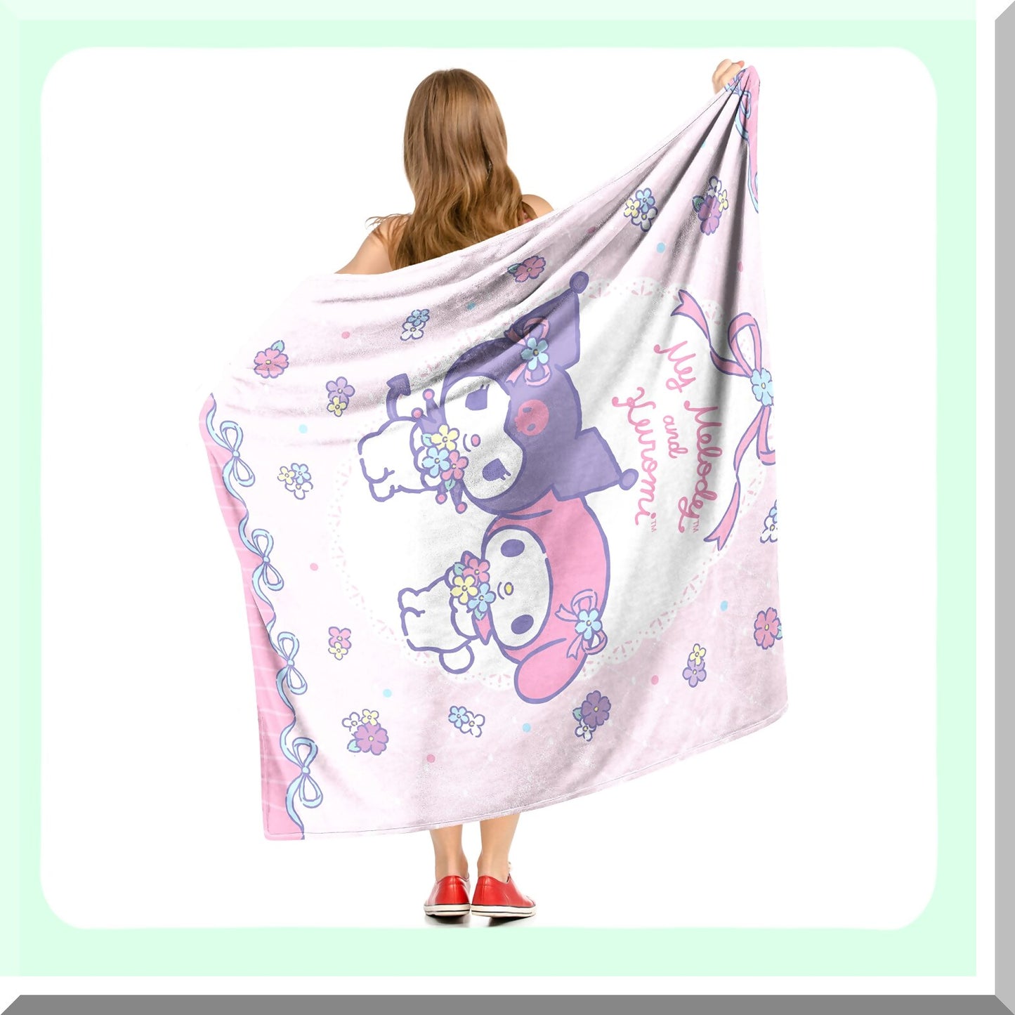 SilkTouch Floral Friends Throw Blanket, 50"x60" - Cozy & Soft"