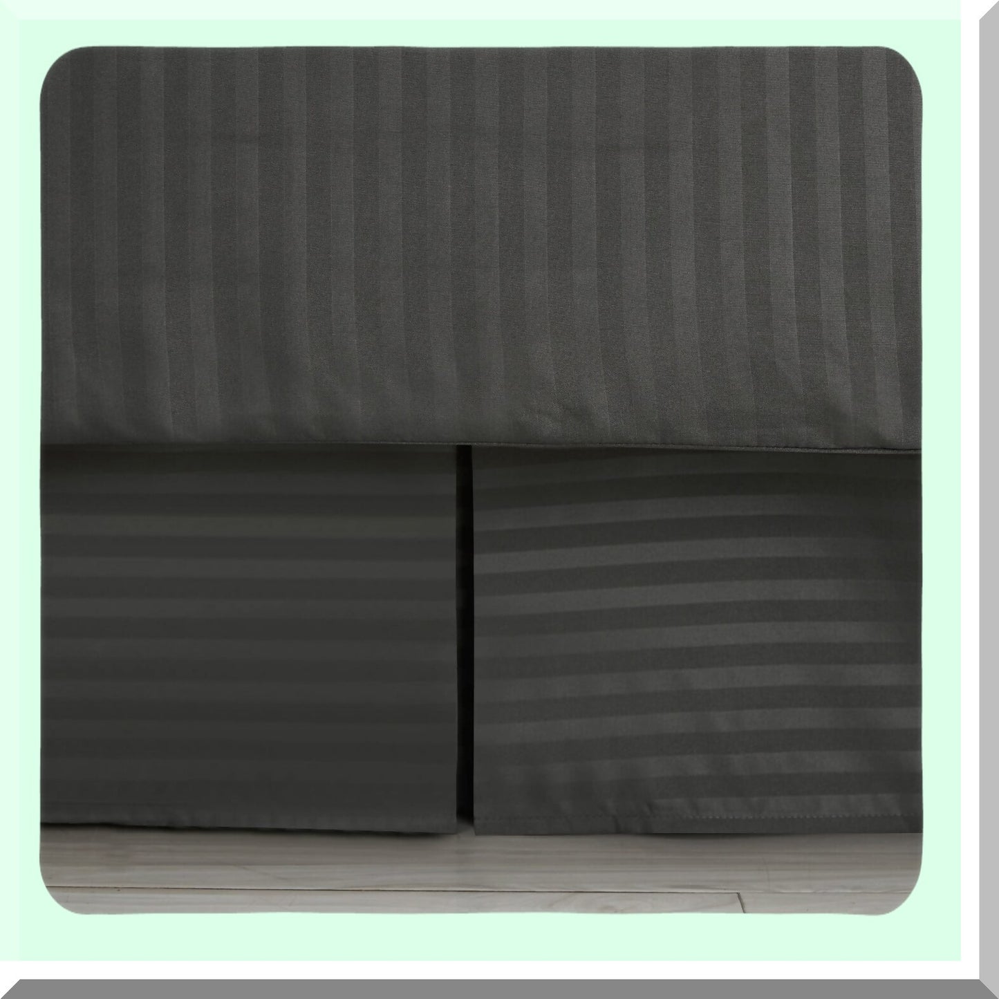 Luxury Gray Bedding Bundle - 8 Piece Comforter Set with Bed Skirt, Sheets, Pillowcases, Shams - King/Queen Size Cozy Bed in a Bag