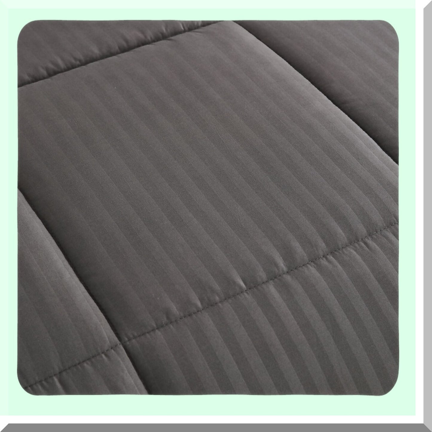 Luxury Gray Bedding Bundle - 8 Piece Comforter Set with Bed Skirt, Sheets, Pillowcases, Shams - King/Queen Size Cozy Bed in a Bag