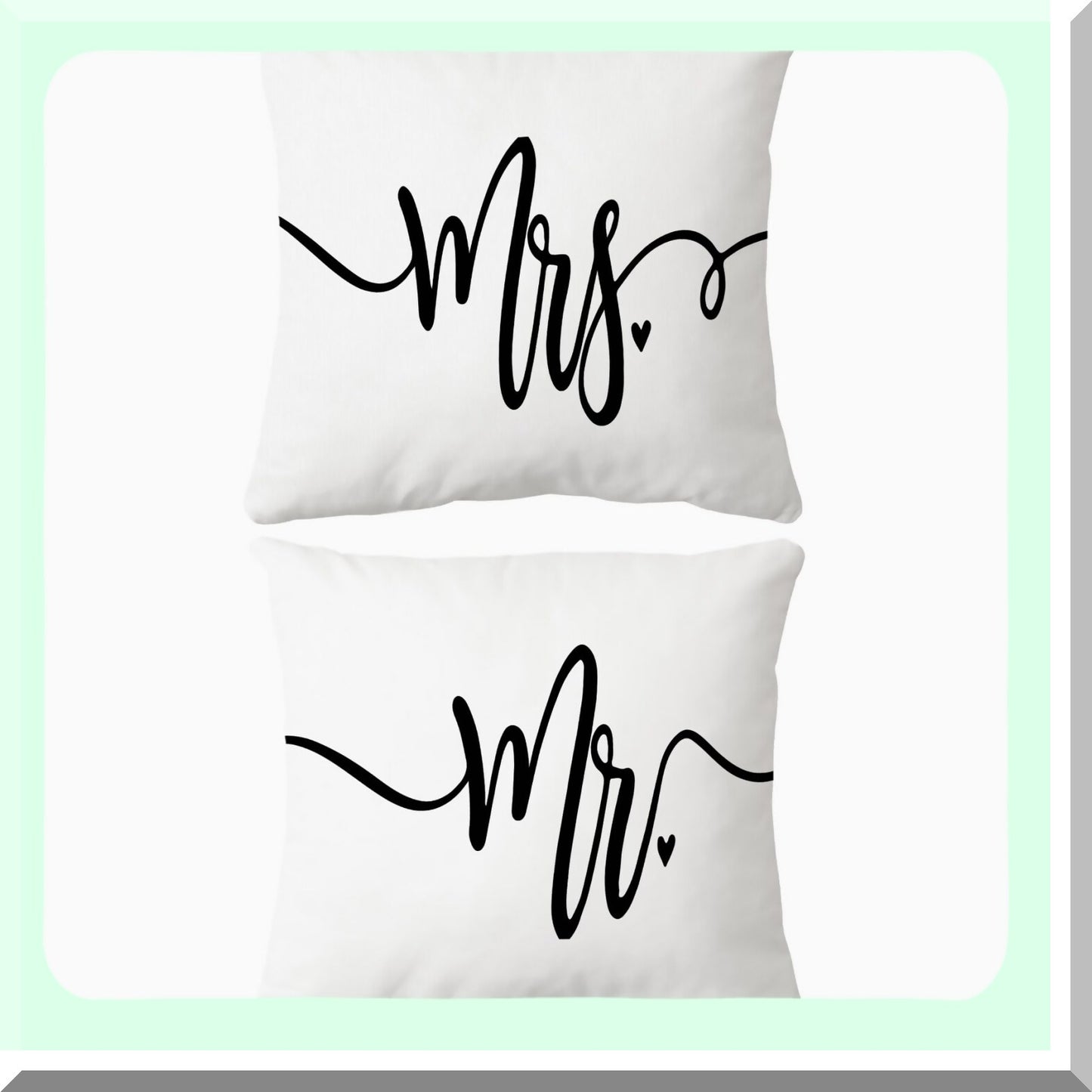 Funny Love Story Throw Pillow Case Set - 18x18 Inch Home Decor Cushion Cover for Couples, Wedding Anniversary & Engagement Gifts - Bride Groom White