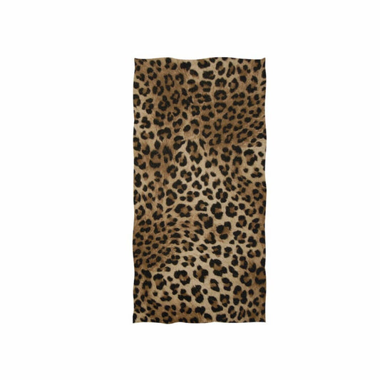 Leopard Print Microfiber Bath Towel 30"x15"