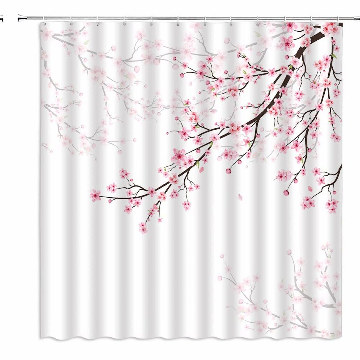 Cherry Blossom Pink Shower Curtain 70x70 inches