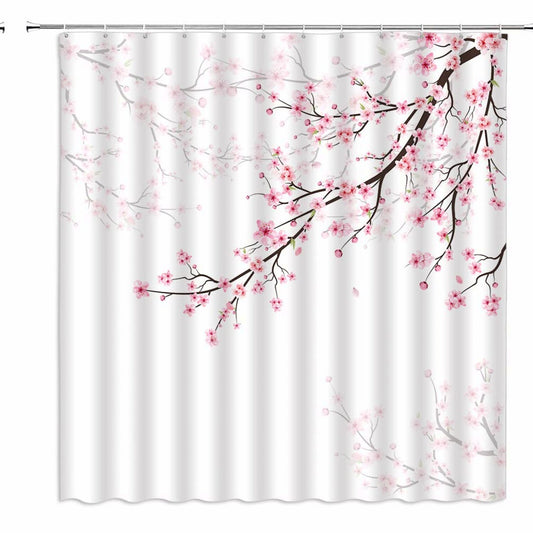 Cherry Blossom Pink Shower Curtain 70x70 inches