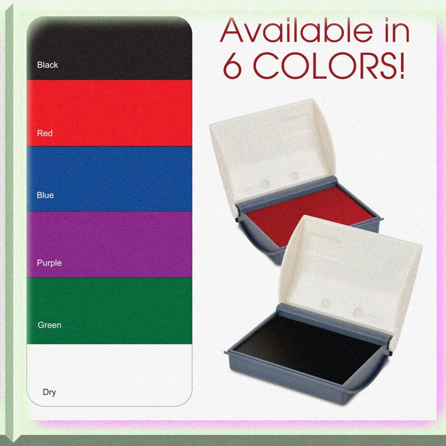Small Rubber Stamp Pad 2 3/4" x 4 3/8" Felt, No Ink