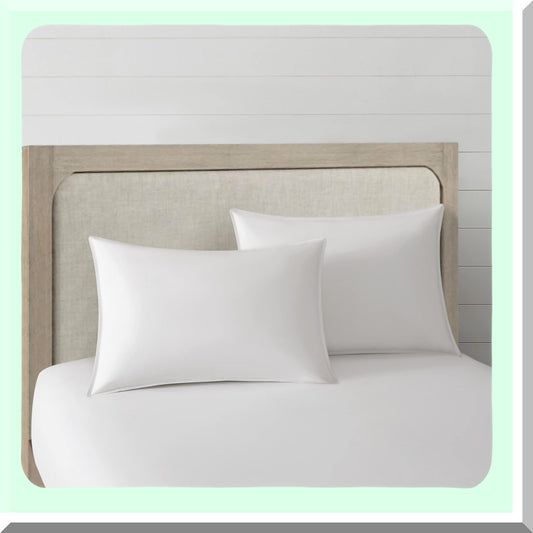 Quilted Luxe Duck Down Pillow Set - Hotel Collection Double Quilted Chic NYCOPILLOWS - White Style 5 - Cragmont Luxe Collection