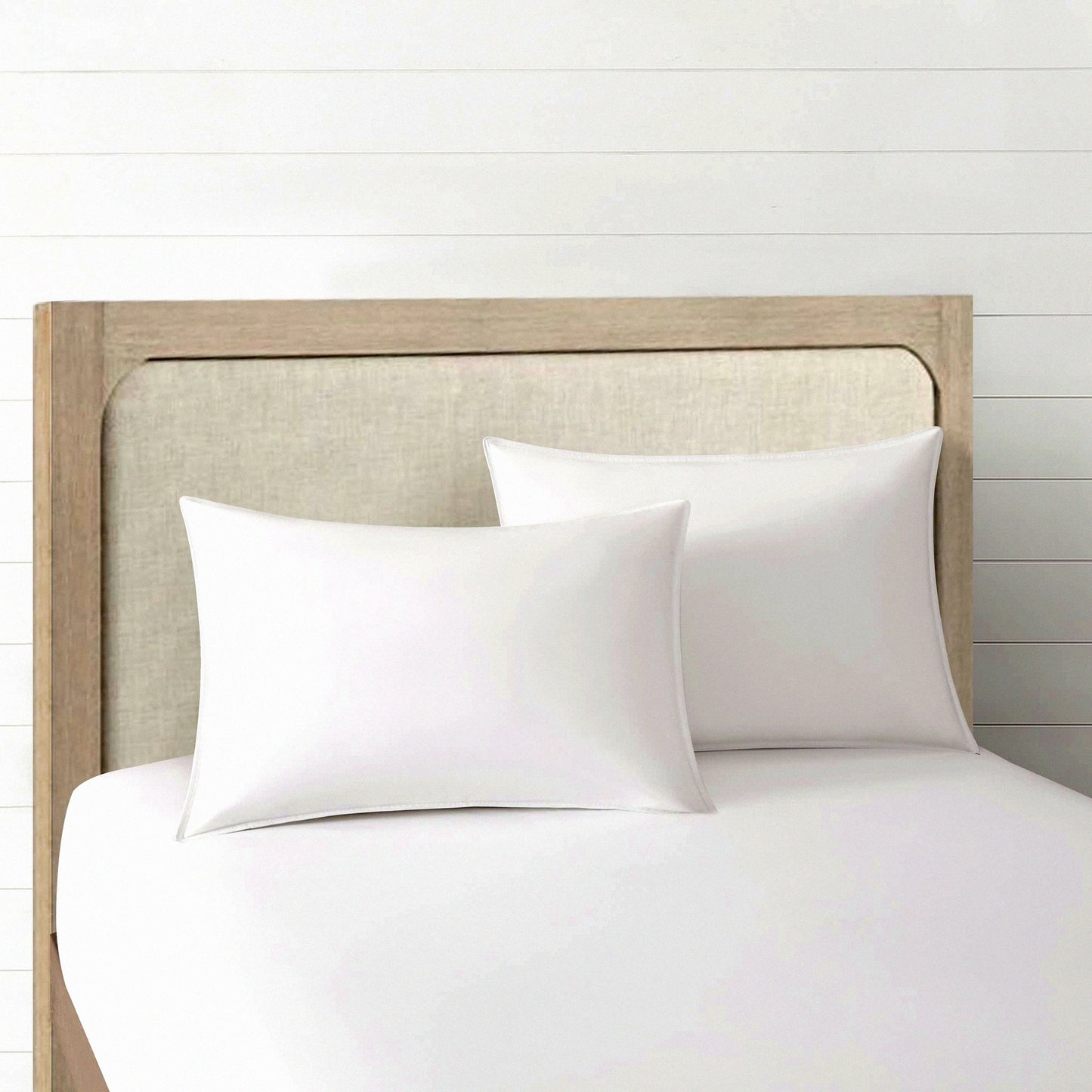 Quilted Luxe Duck Down Pillow Set - Hotel Collection Double Quilted Chic NYCOPILLOWS - White Style 5 - Cragmont Luxe Collection