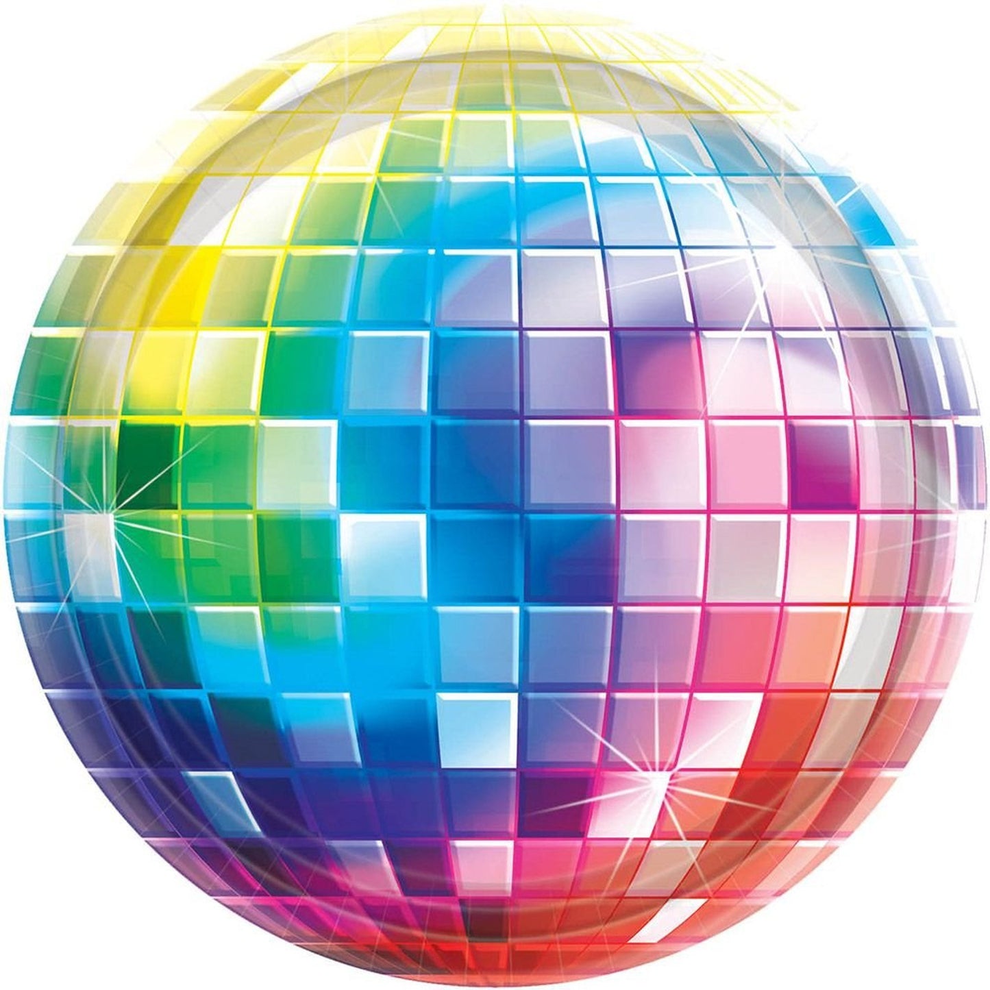 Vibrant Multicolor Round Paper Plates for Parties