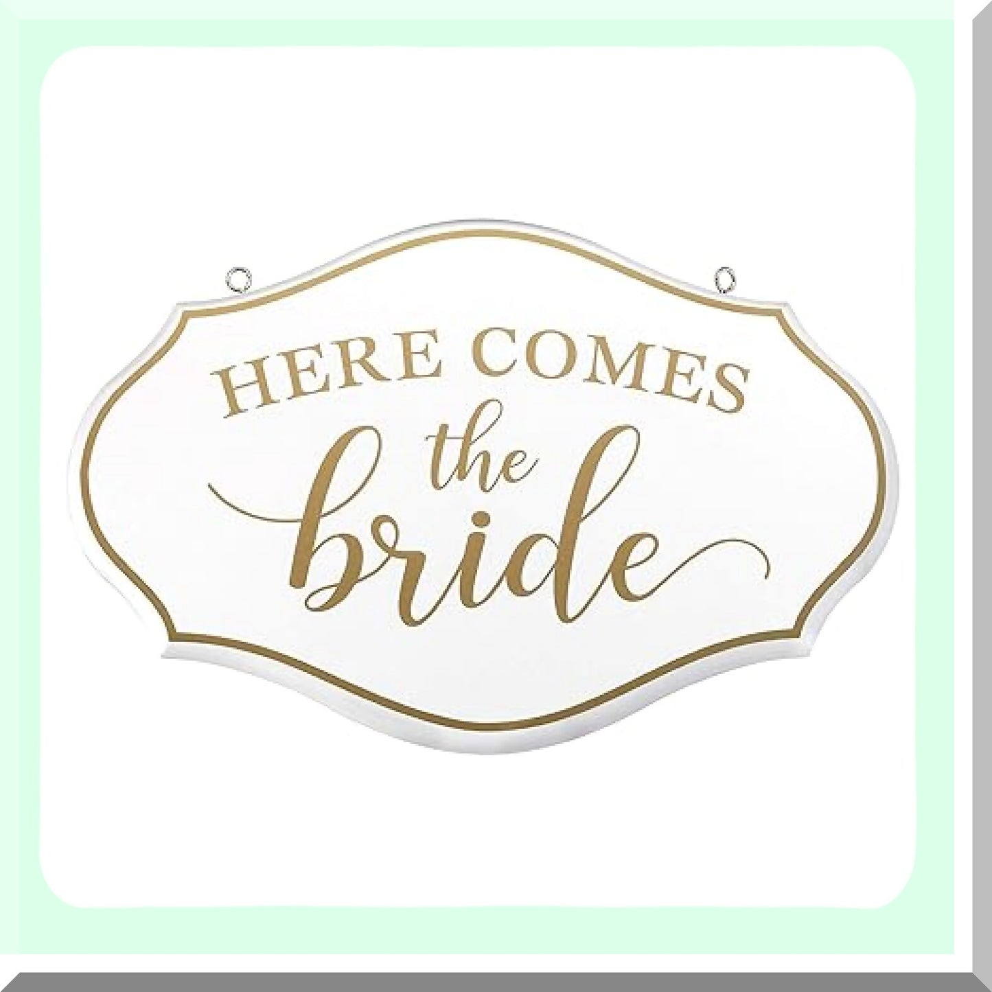 Here Comes the Bride Flower Girl Ring Bearer Sign