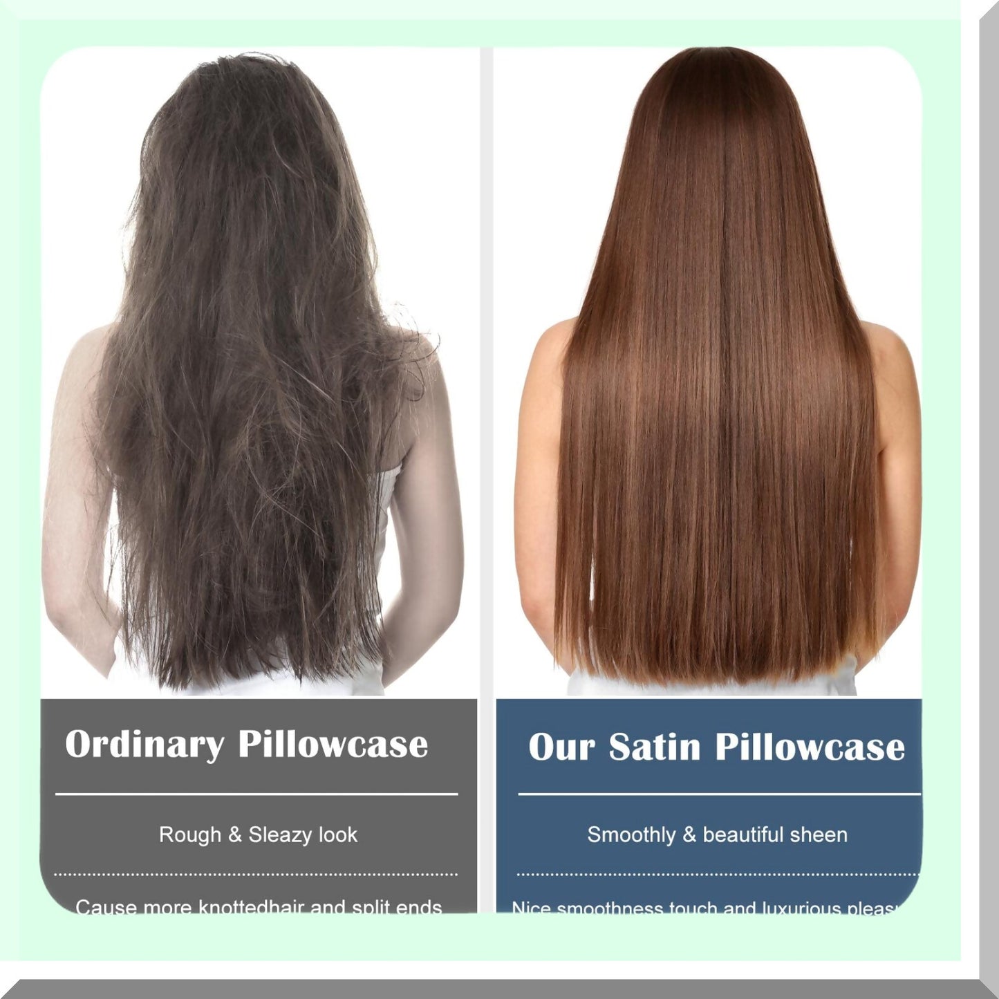 Zippered Neck Pillow Cover Set - Gray Cylinder Pillowcase Bundle (Pack of 4) - Cervical Neck Roll Bolster Case Covers - 18 x 6 Inches - Round Shape