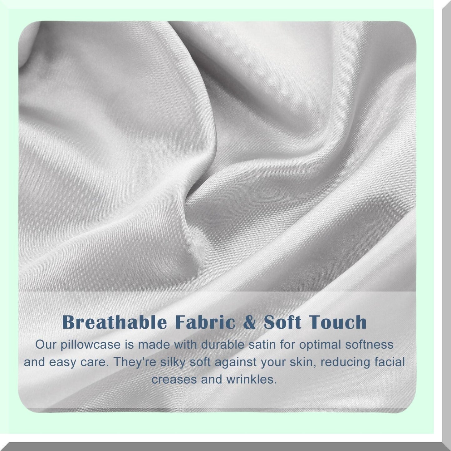 Zippered Neck Pillow Cover Set - Gray Cylinder Pillowcase Bundle (Pack of 4) - Cervical Neck Roll Bolster Case Covers - 18 x 6 Inches - Round Shape