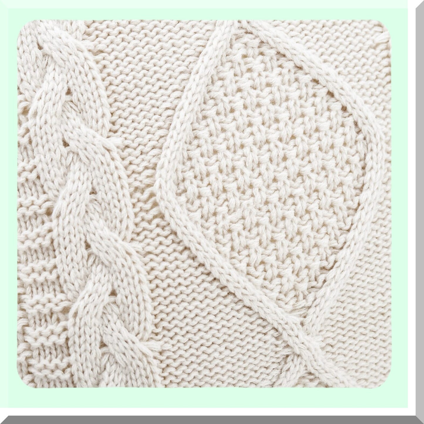 CozyKnit Beige Lumbar Pillow Covers - Soft & Luxury Modern Decorative Cushion Cases for Couch, Sofa & Bed - Outdoor Indoor Throw Pillowcases 12x20"