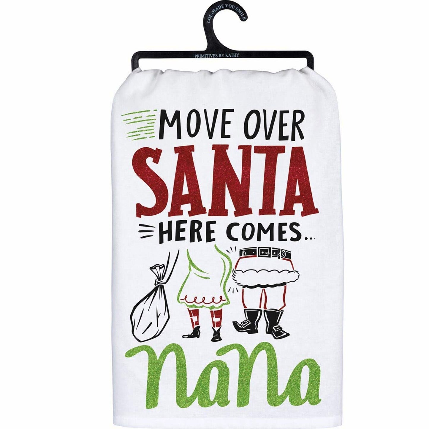 Move Over Here Comes Nana Cotton Dish Towel 28-inch