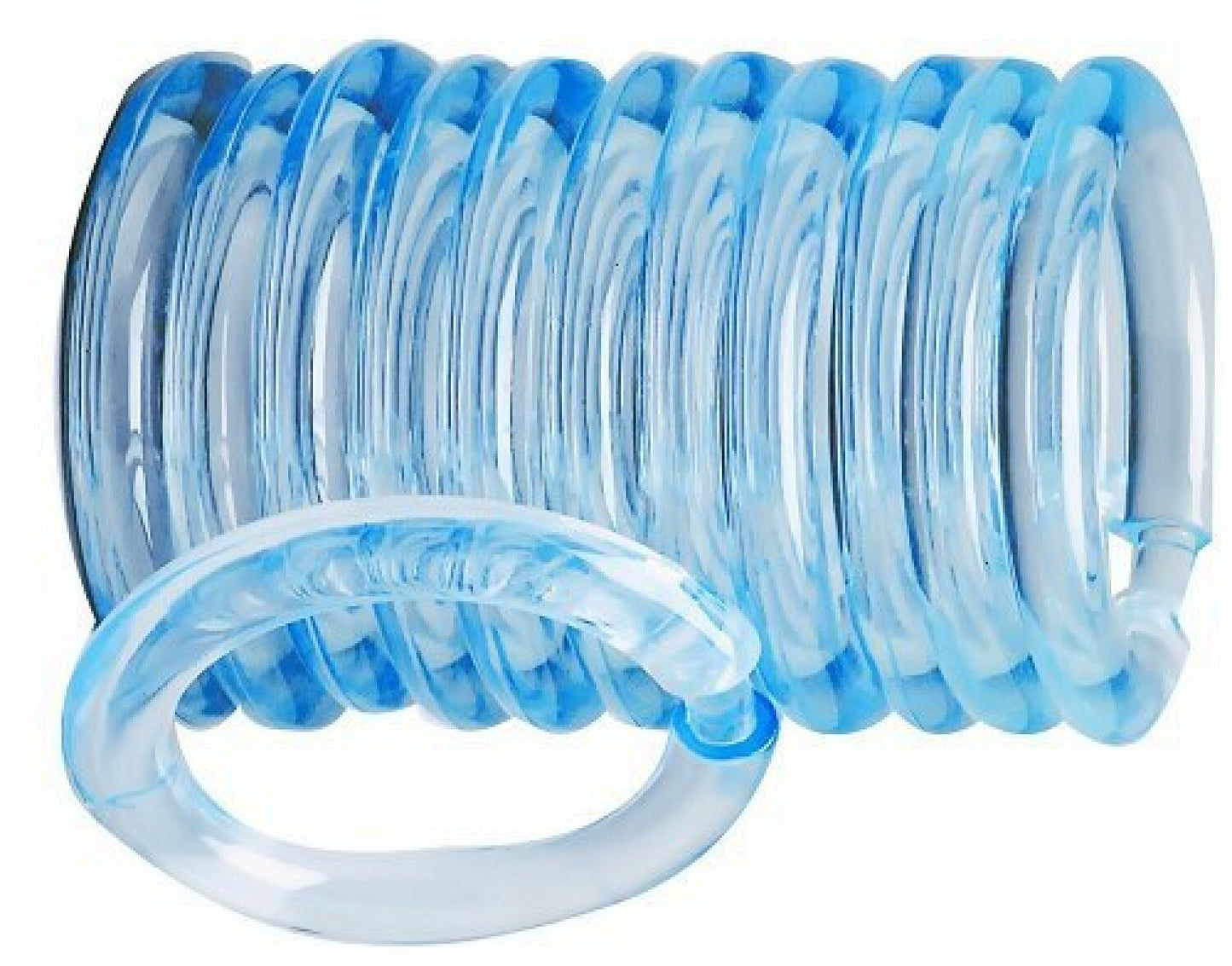 12 Pack Clear Shower Curtain Rings O Hooks
