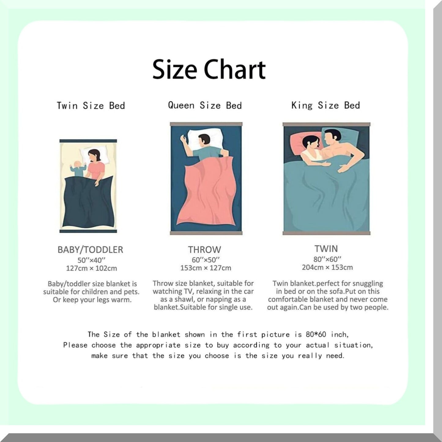 CozyBee Super Soft Flannel Blanket - 40"x50" Lightweight Throw for Couch, Chair, Sofa, and Bed - Perfect for Kids and Adults"