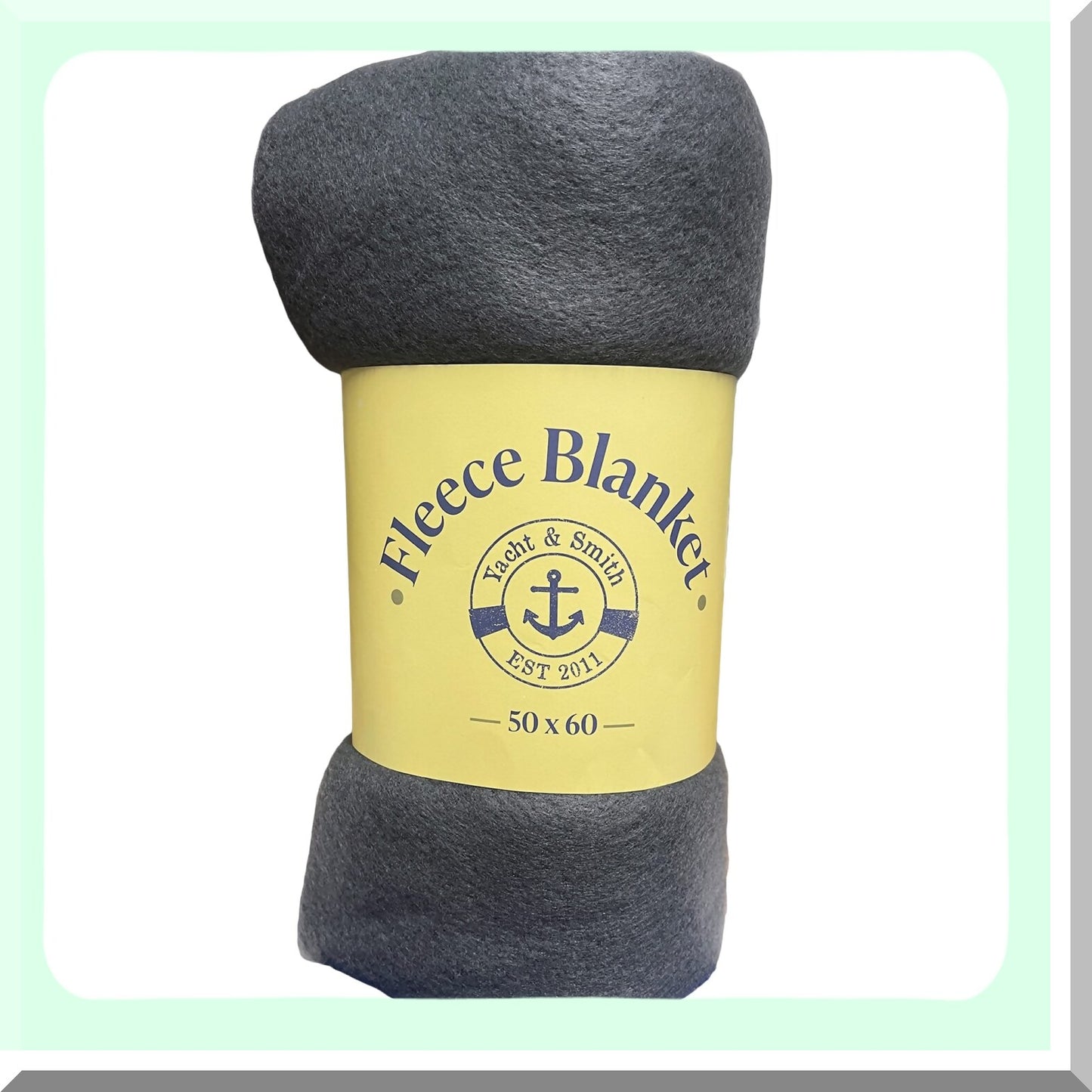 CozyWarm Fleece Throw - Lightweight 50x60 Blanket for Sofa, Travel & Outdoor