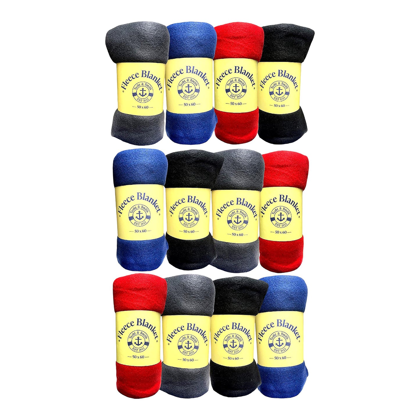 CozyWarm Fleece Throw - Lightweight 50x60 Blanket for Sofa, Travel & Outdoor