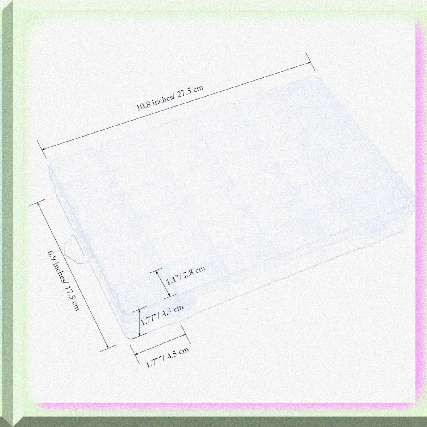100 Pieces Embroidery Thread Cards with Plastic Storage Box