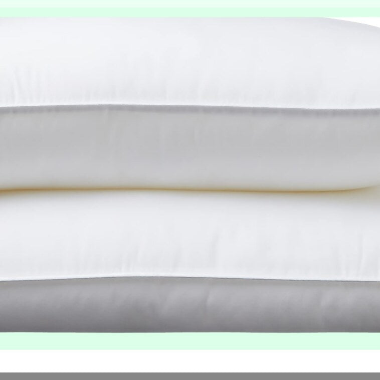 SoftDreams Stomach & Back Sleeper Pillows - 2 Pack, White, Standard Size 26"x20" - Hypoallergenic Down Alternative, Soft Density Support