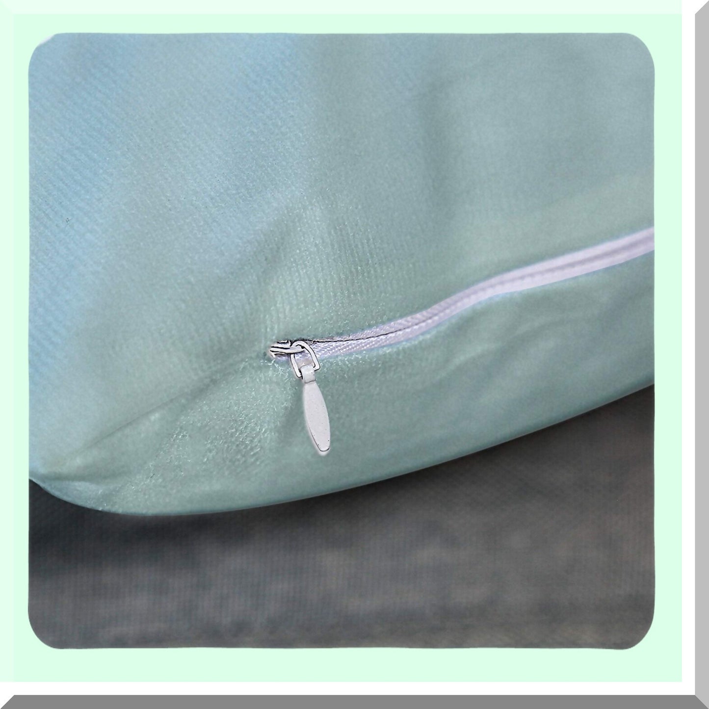 Seafoam Starfish Vintage Pillowcase - Decorative Green Fish Cover for Home Decor, Square 18 x 18 Inch Throw Pillow