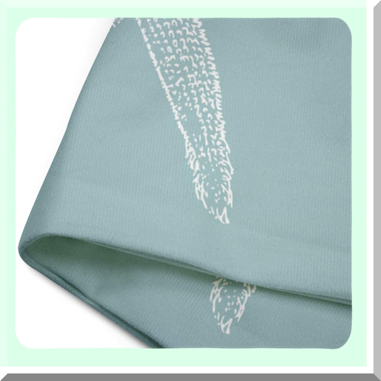 Seafoam Starfish Vintage Pillowcase - Decorative Green Fish Cover for Home Decor, Square 18 x 18 Inch Throw Pillow