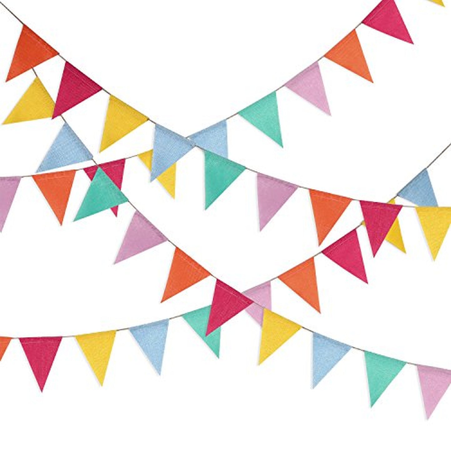 Multicolor Triangle Pennant Banner for Party Decoration