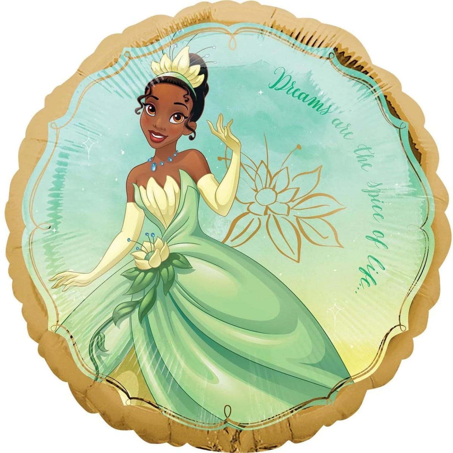 Tiana Once Upon A Time Mylar Balloon 17" Multicolor