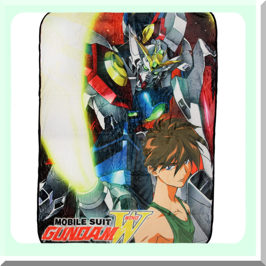Gundam Wing Shenlong Ultra-Soft Plush Throw Blanket 45" x 60" - Cozy Anime Fleece for Fans