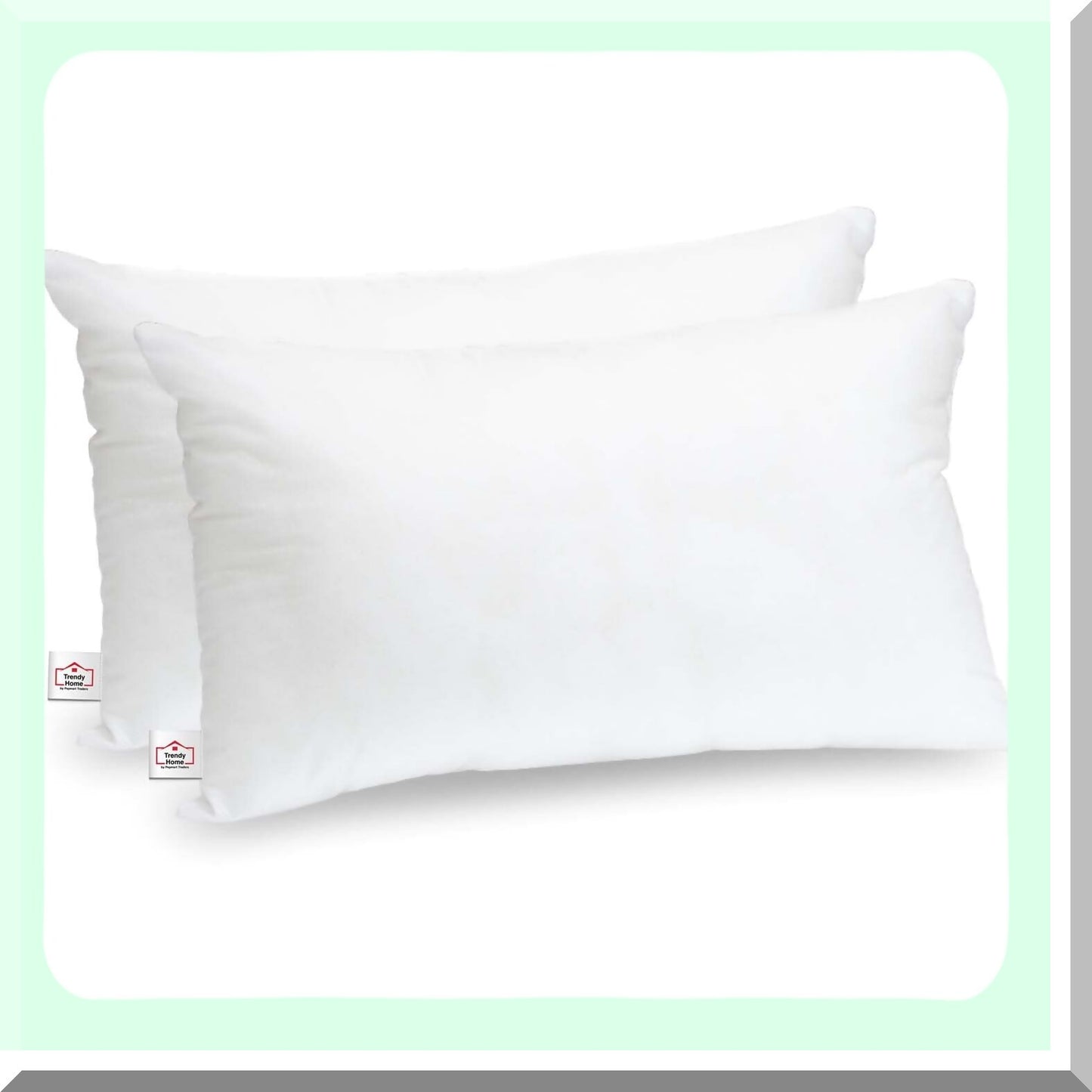 Hypoallergenic Lumbar Support Pillow Insert - 2 Pack, Outdoor Decorative Cushion Sham Stuffer, Non Woven Filler for 12x18 Throw Pillow