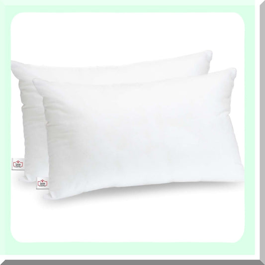 Hypoallergenic Lumbar Support Pillow Insert - 2 Pack, Outdoor Decorative Cushion Sham Stuffer, Non Woven Filler for 12x18 Throw Pillow
