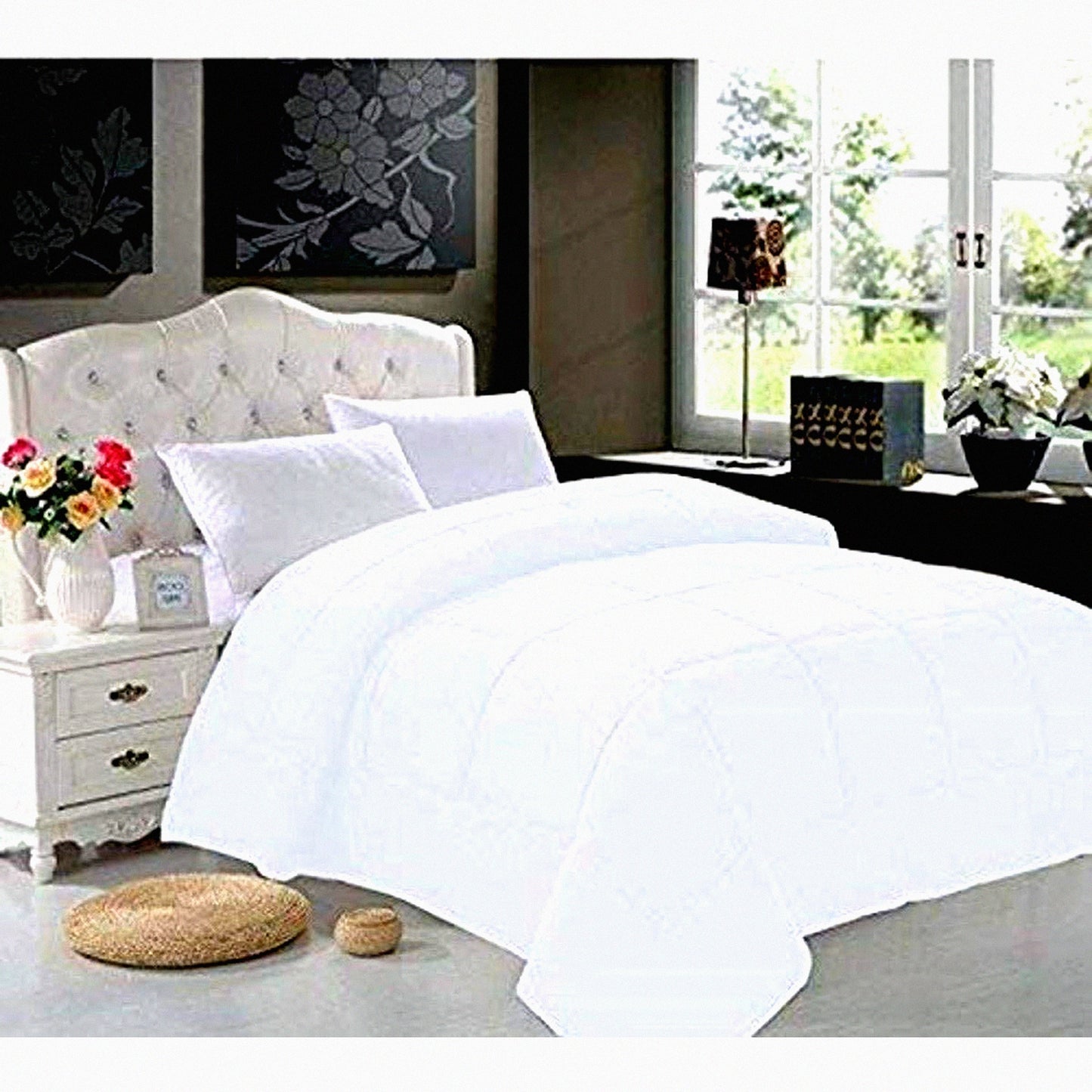 PlushDreams White Cloud Comforter - Full/Queen Size - Luxury Down Alternative Duvet Insert - Soft & Cozy Bedding for a Restful Sleep - Hypoallergenic & All-Season - Hotel Quality Design