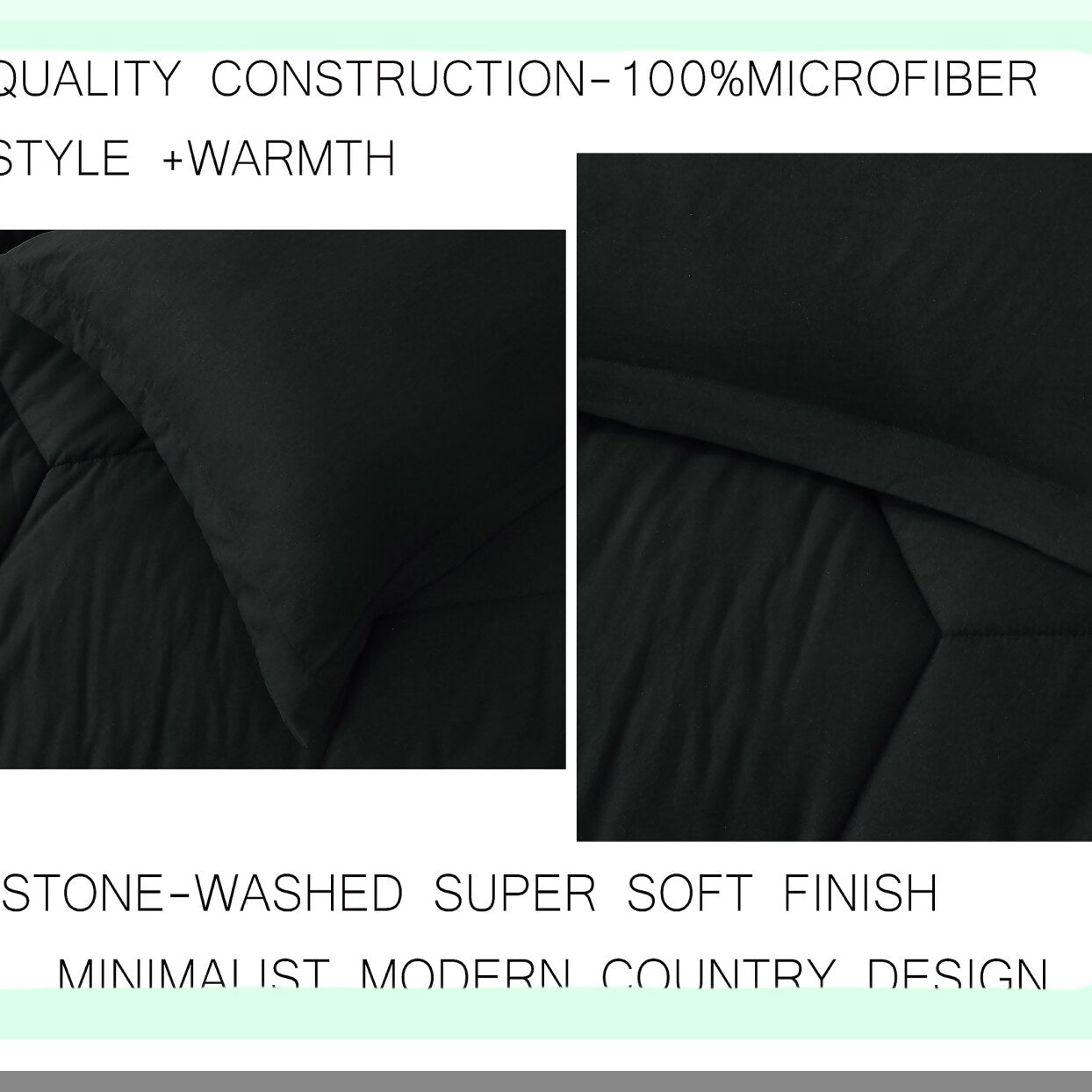 Honeycomb Geometric Oversized Comforter Set - Fluffy Soft Lightweight Bedding - Stone-Washed Microfiber - All Season 3-Piece Quilted Set