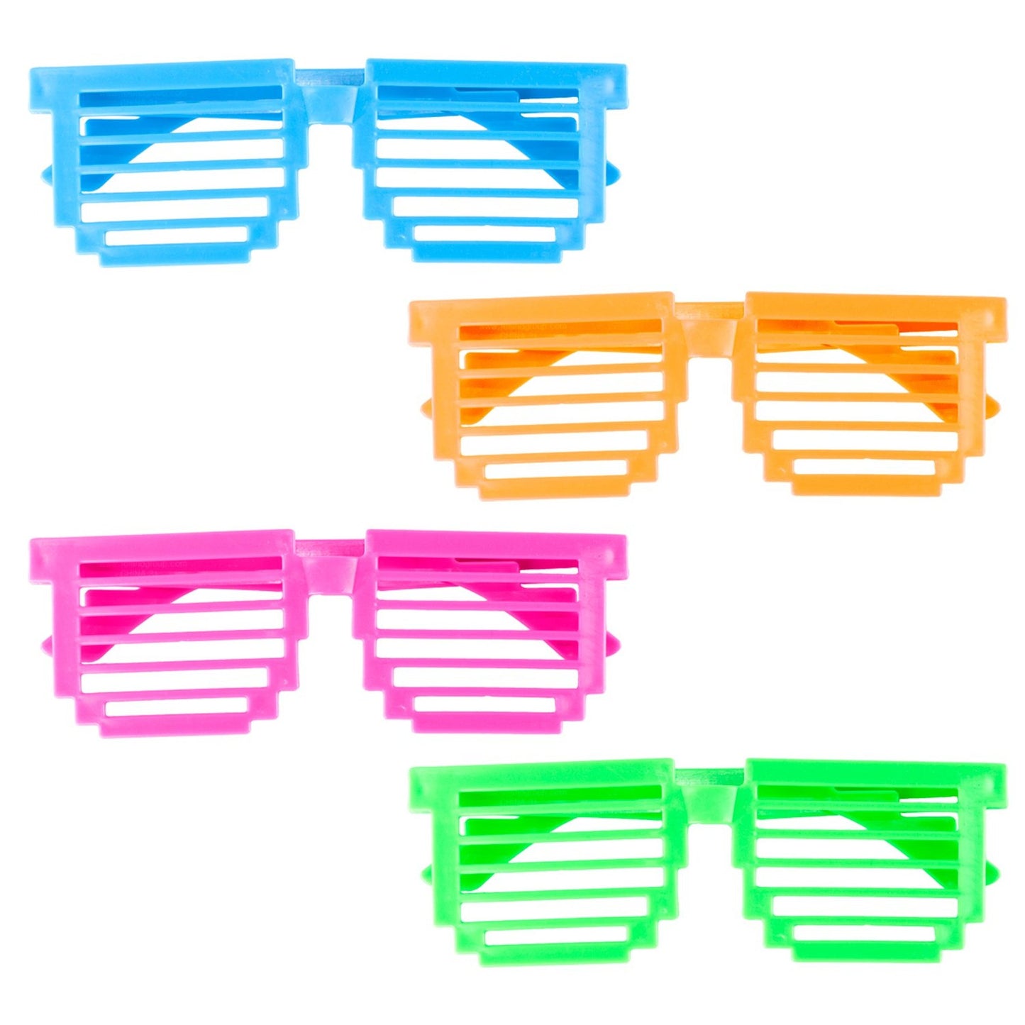 Colorful Assorted Square Shutter Shades for Parties and Gifts