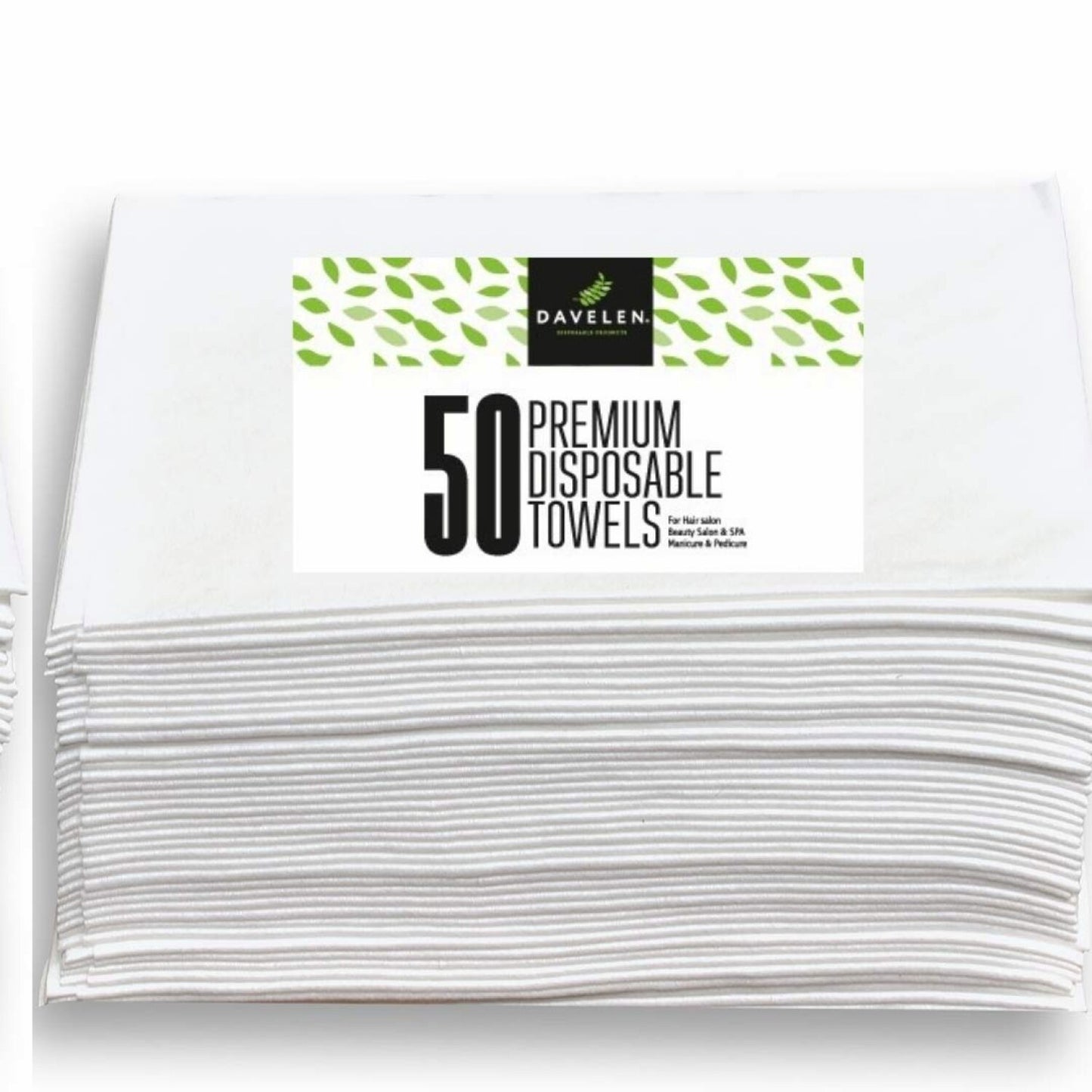 Disposable Large Luxury Towels 50-Count, White