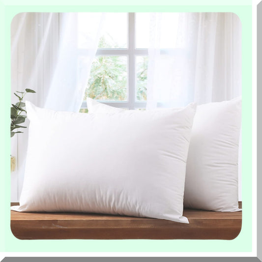 Luxury Sleep Comfort Pillows - 2 Pack Super Soft Down Alternative Pillows for Back, Side, Stomach Sleepers - Hotel Collection Standard Size