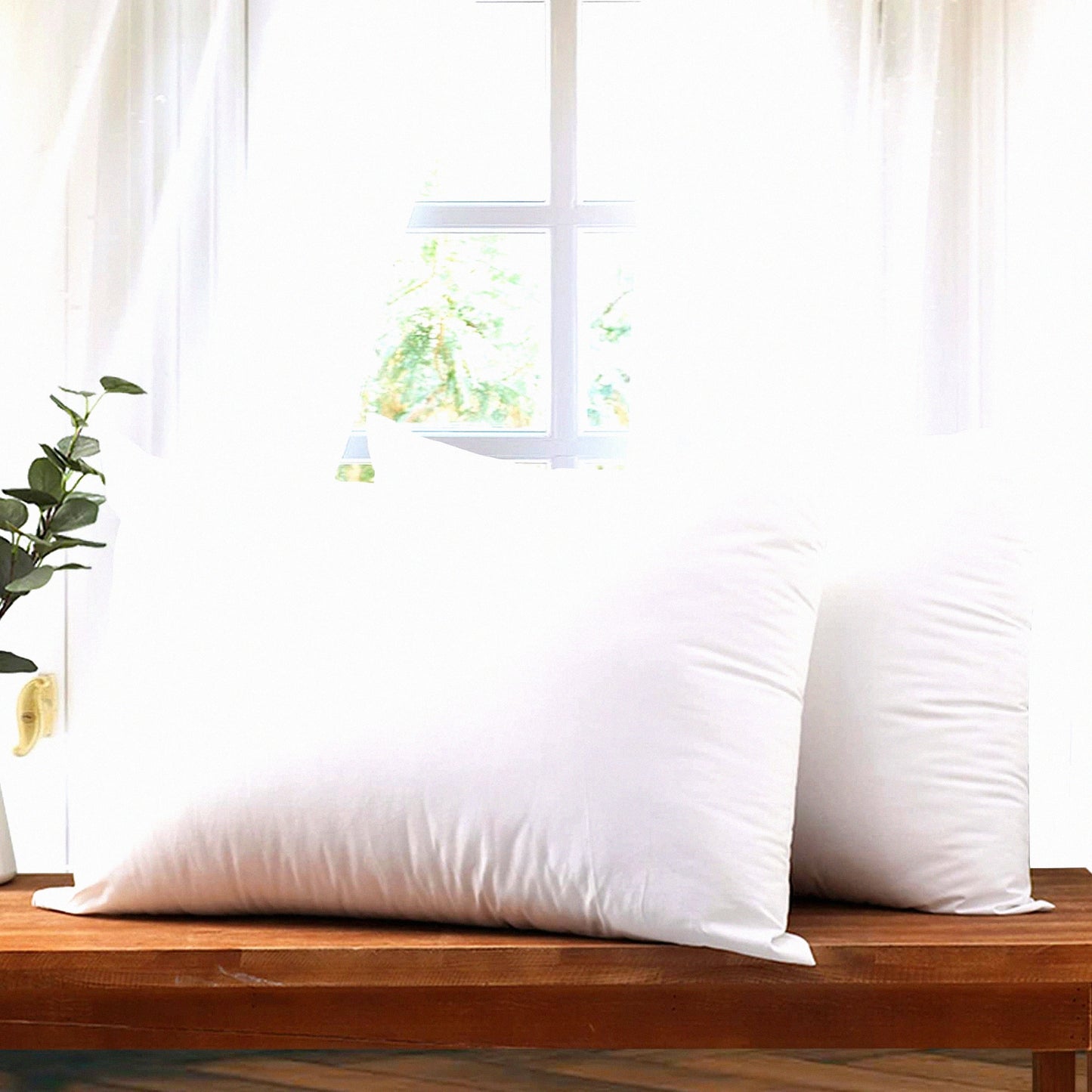 Luxury Sleep Comfort Pillows - 2 Pack Super Soft Down Alternative Pillows for Back, Side, Stomach Sleepers - Hotel Collection Standard Size