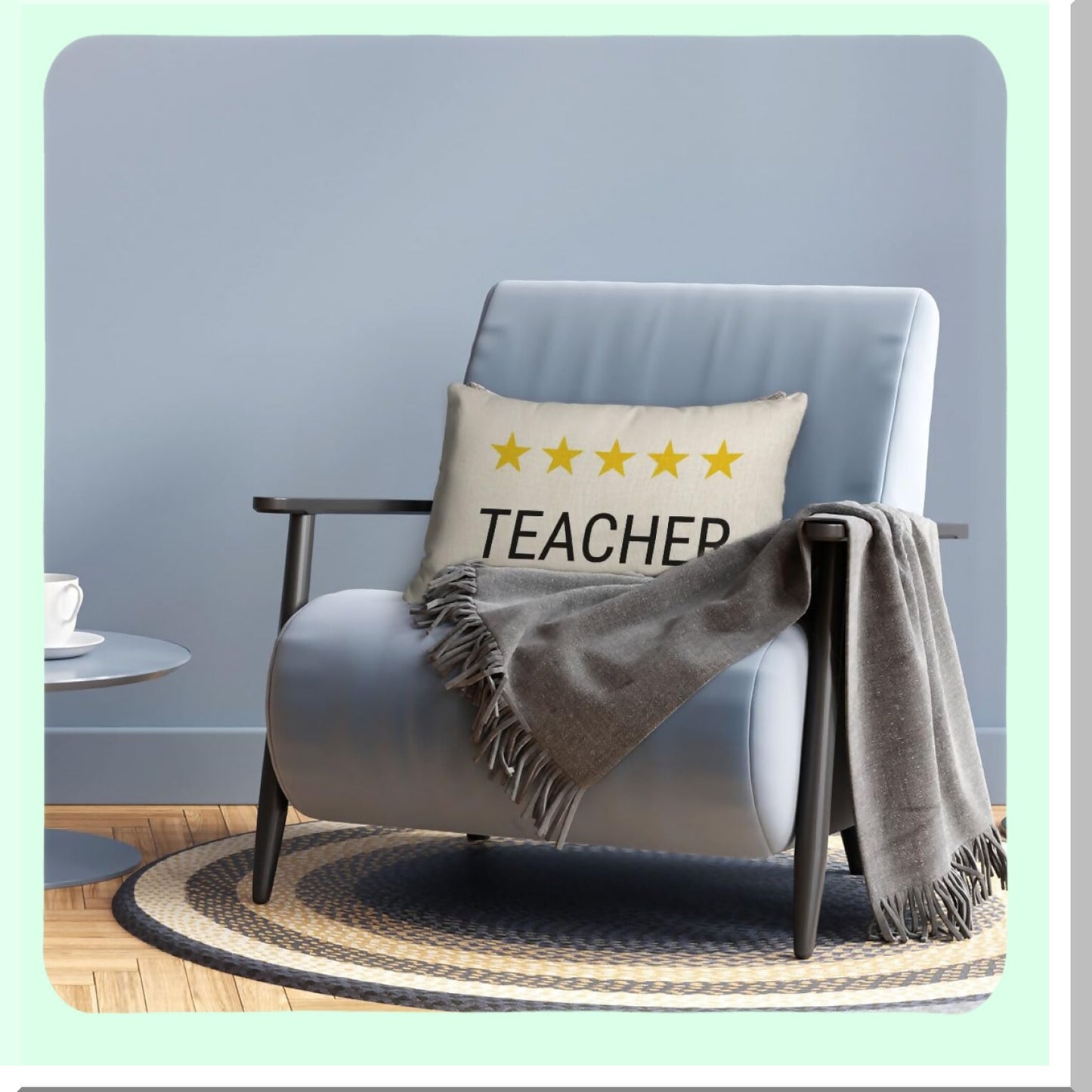 Teacher's Appreciation Pillow Cover - Unique Gift for Women Educators - Best Teacher Gifts for Classroom Decor - 12x20 Teacher Gift