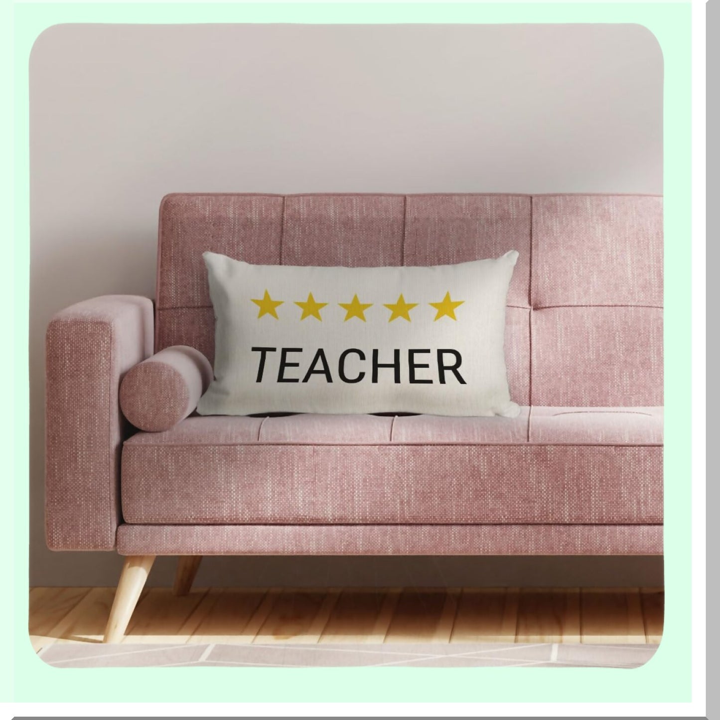 Teacher's Appreciation Pillow Cover - Unique Gift for Women Educators - Best Teacher Gifts for Classroom Decor - 12x20 Teacher Gift