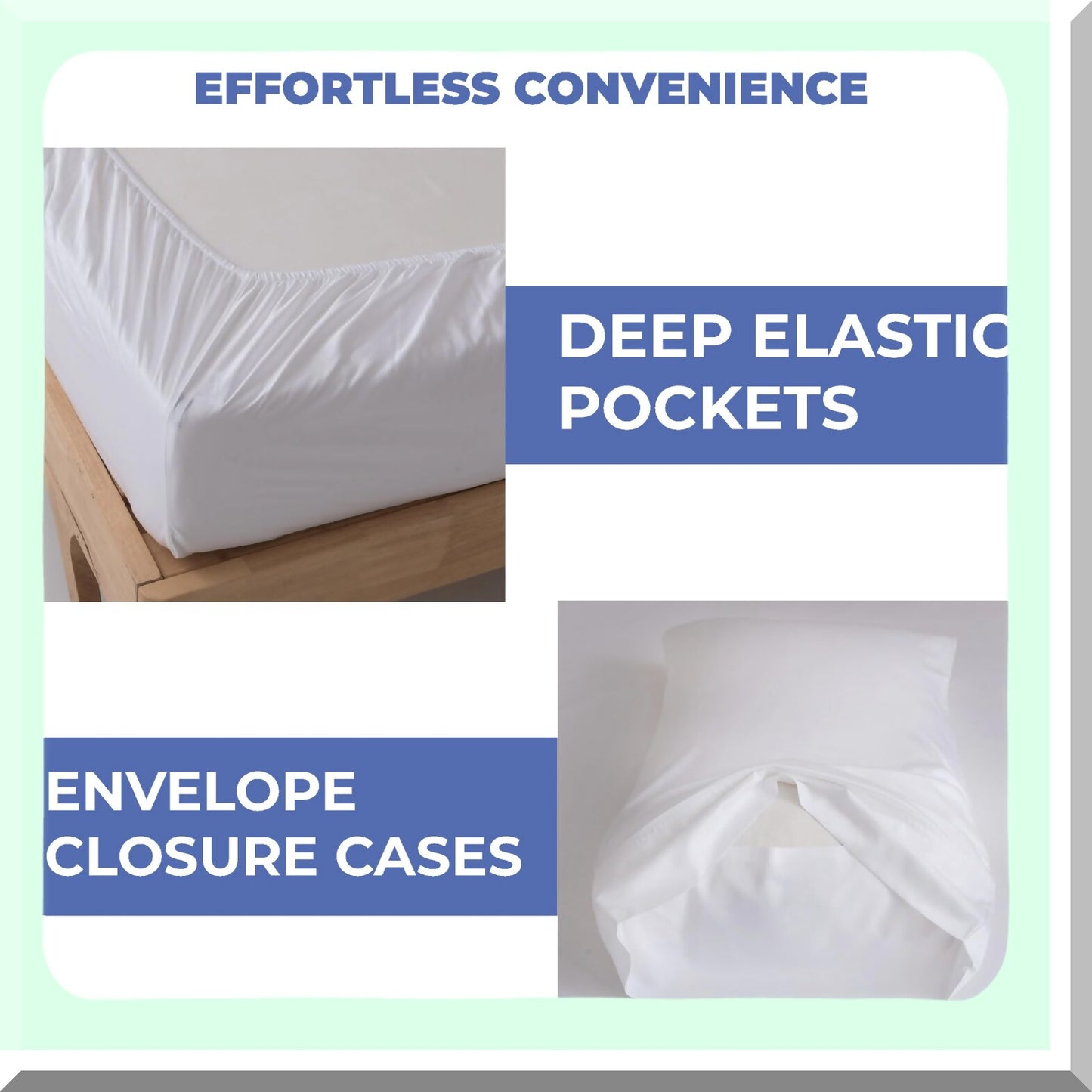 CoolMax Comfort 4-Piece Bedding Set - White - Cooling, Breathable, Soft - 100% Cotton - Fitted Sheet, Flat Sheet, Pillowcase - King/Queen/Full/Twin