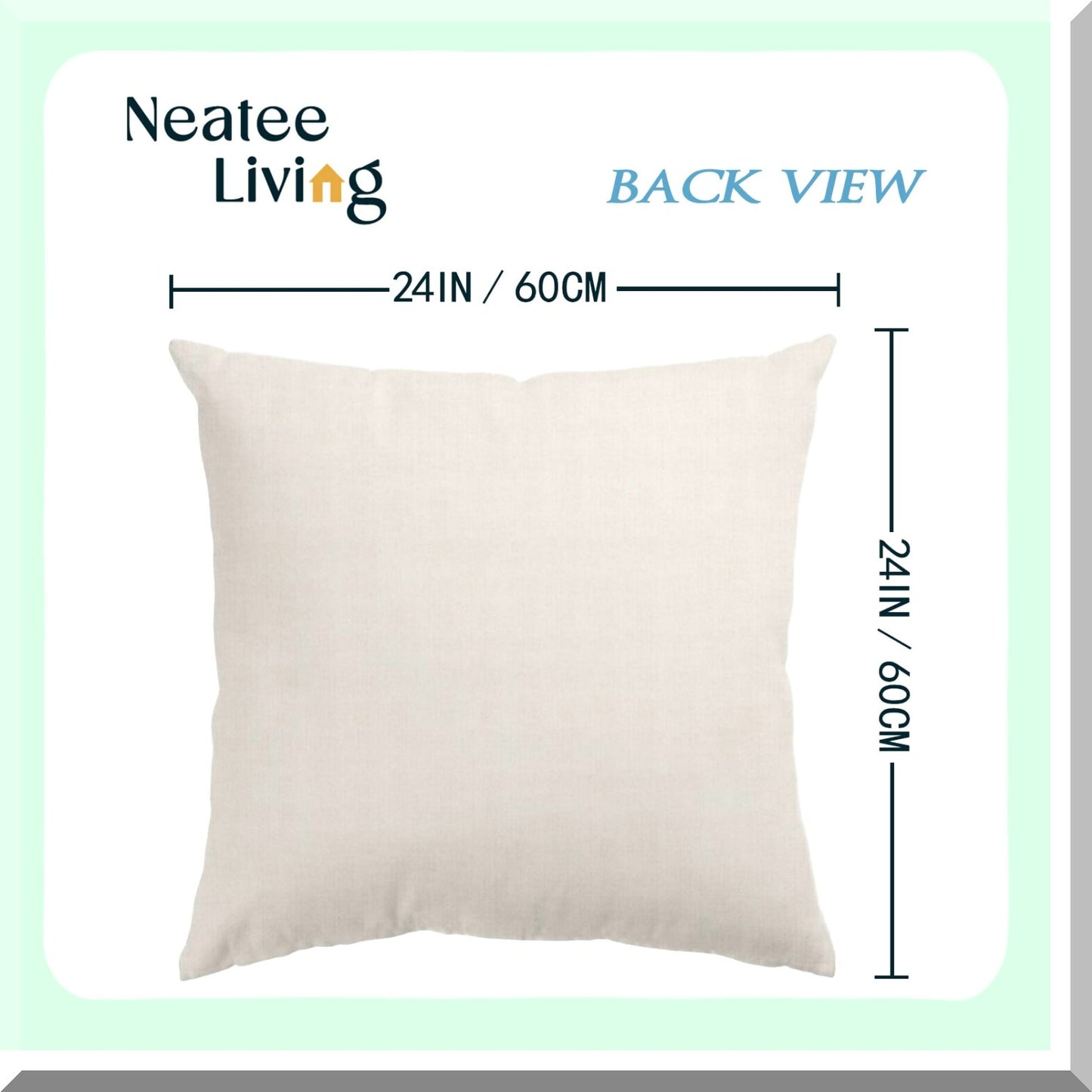 Autumn Harvest Pillow Covers - Set of 4 24x24 Inch Fall Thanksgiving Pumpkins & Leaves Throw Pillow Cases for Outdoor Sofa & Couch Decor