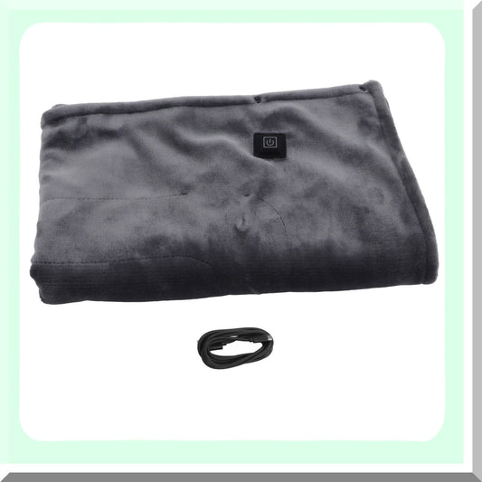 CozyHeat Full Size Electric Blanket - 3 Heat Settings, Washable Soft Flannel, Auto Off, Overheat Protection, Fast Heating for Home & Office (Grey 80x140)