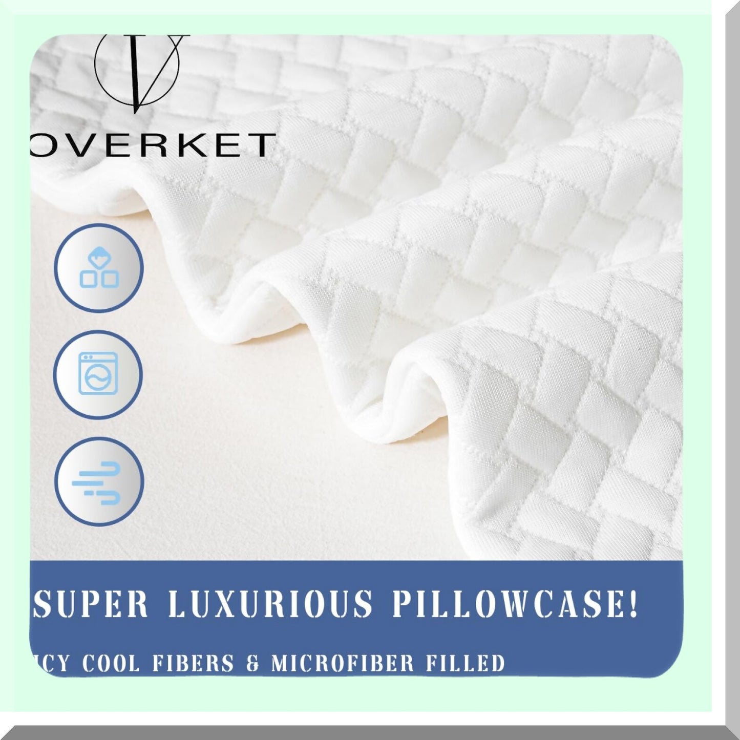 CoolGel Side Sleeper Memory Foam Pillow - Adjustable Queen Size 20 x 30 inches - Cooling Bed Pillow for Back and Side Sleep - Washable Removable Cover