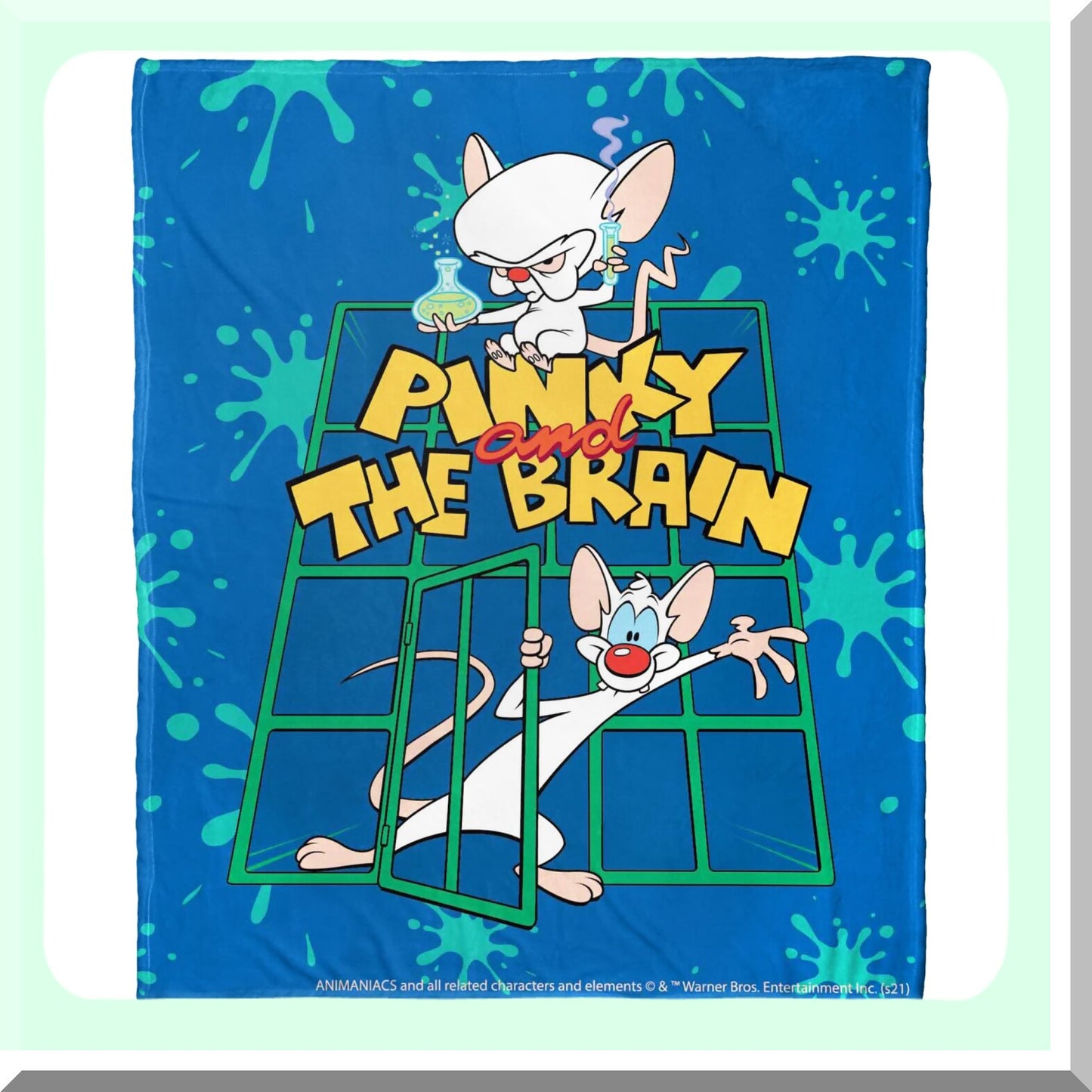 Animaniacs Cozy Silk Touch Throw Blanket - 50x60, Pinky and Brain Design