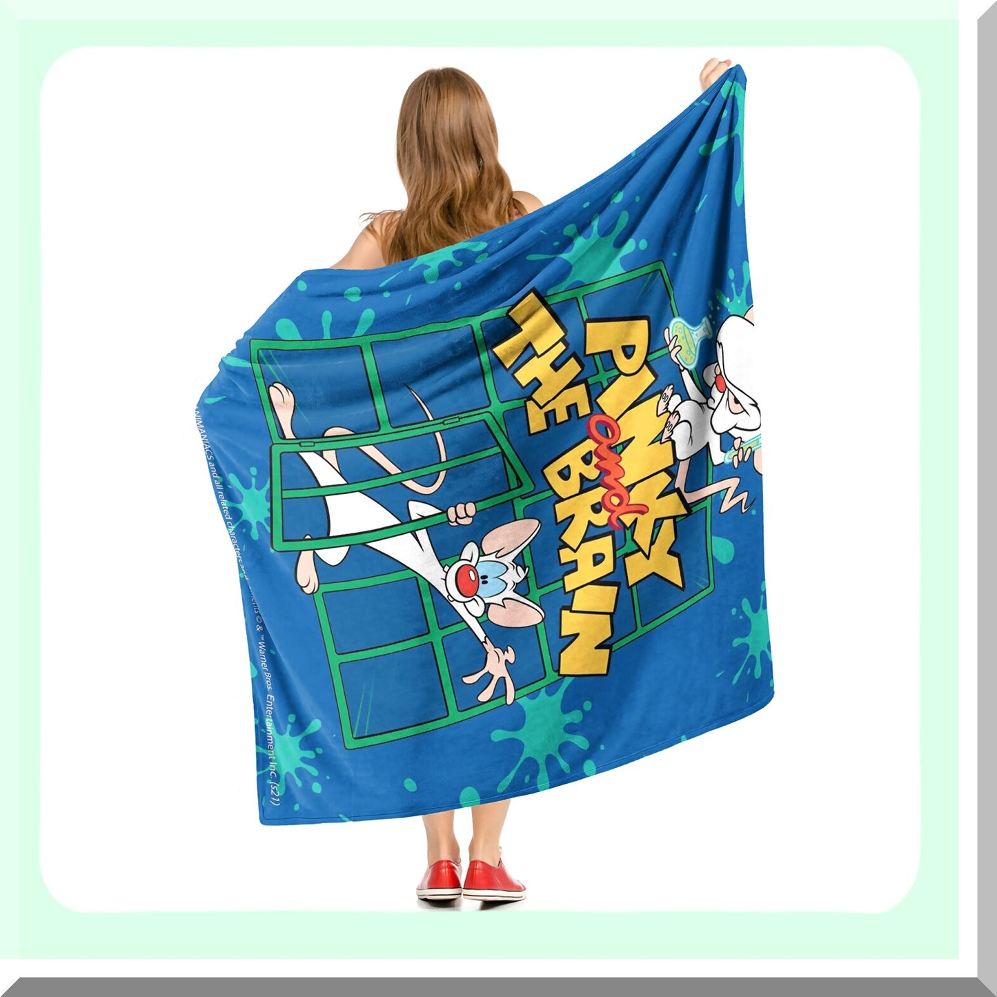 Animaniacs Cozy Silk Touch Throw Blanket - 50x60, Pinky and Brain Design