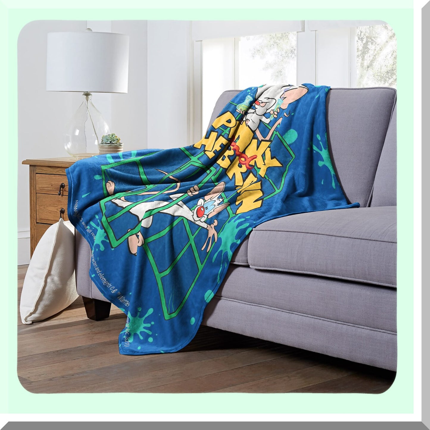 Animaniacs Cozy Silk Touch Throw Blanket - 50x60, Pinky and Brain Design