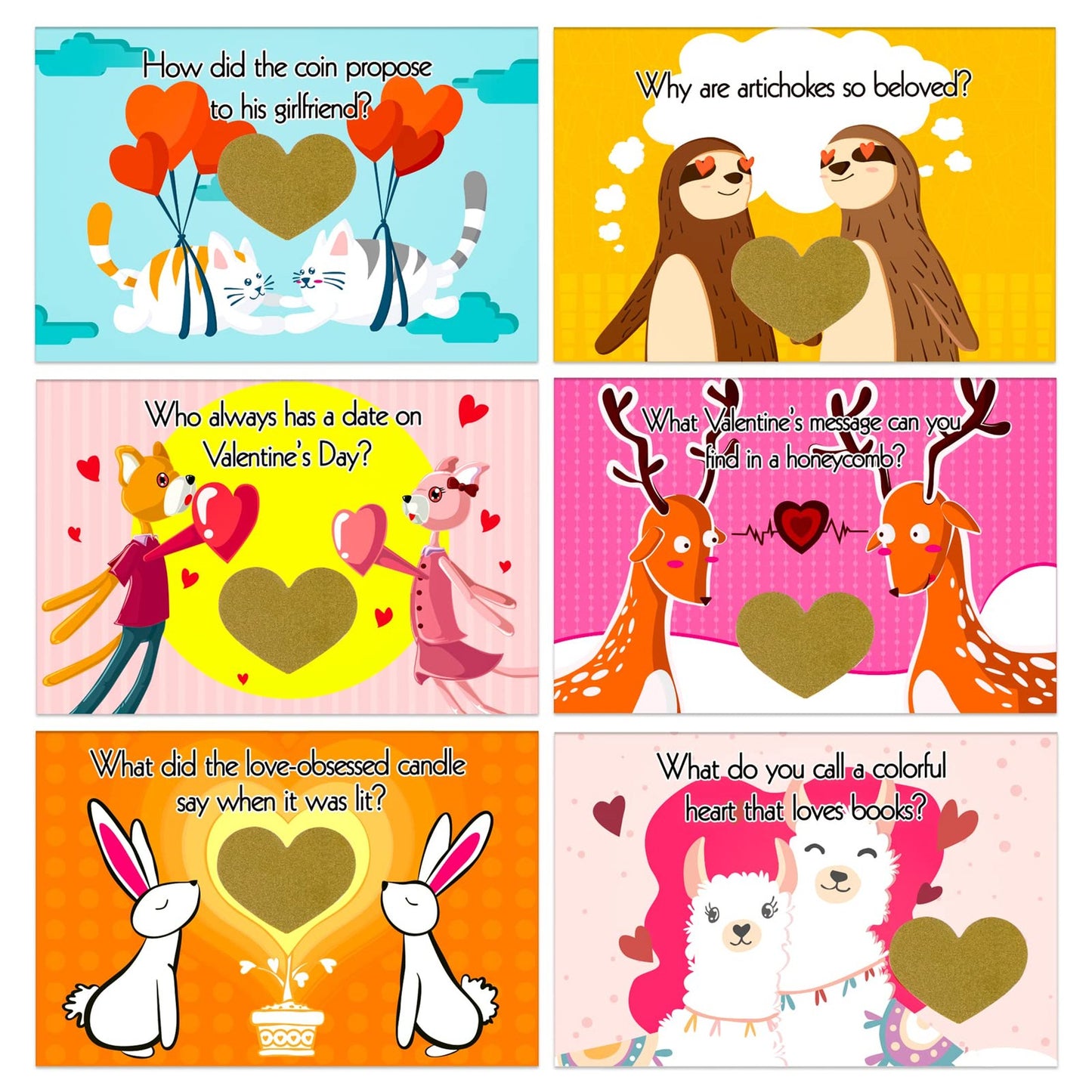 Funny Scratch Off Jokes Cards - Kids Edition! 36PCS Valentines Clroom Exchange Gifts for Boys & Girls. Perfect for School Party Favors & Supplies.