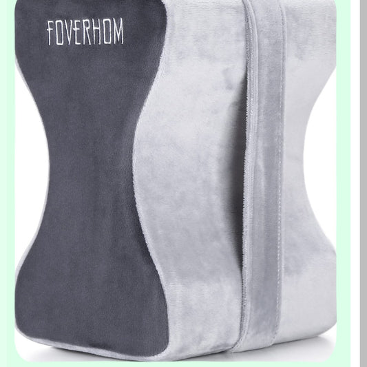OrthoRelief Memory Foam Knee Pillow - Sciatica & Back Pain Relief for Pregnancy, Leg & Hip Pain - Orthopedic Leg Pillow for Comfort & Support