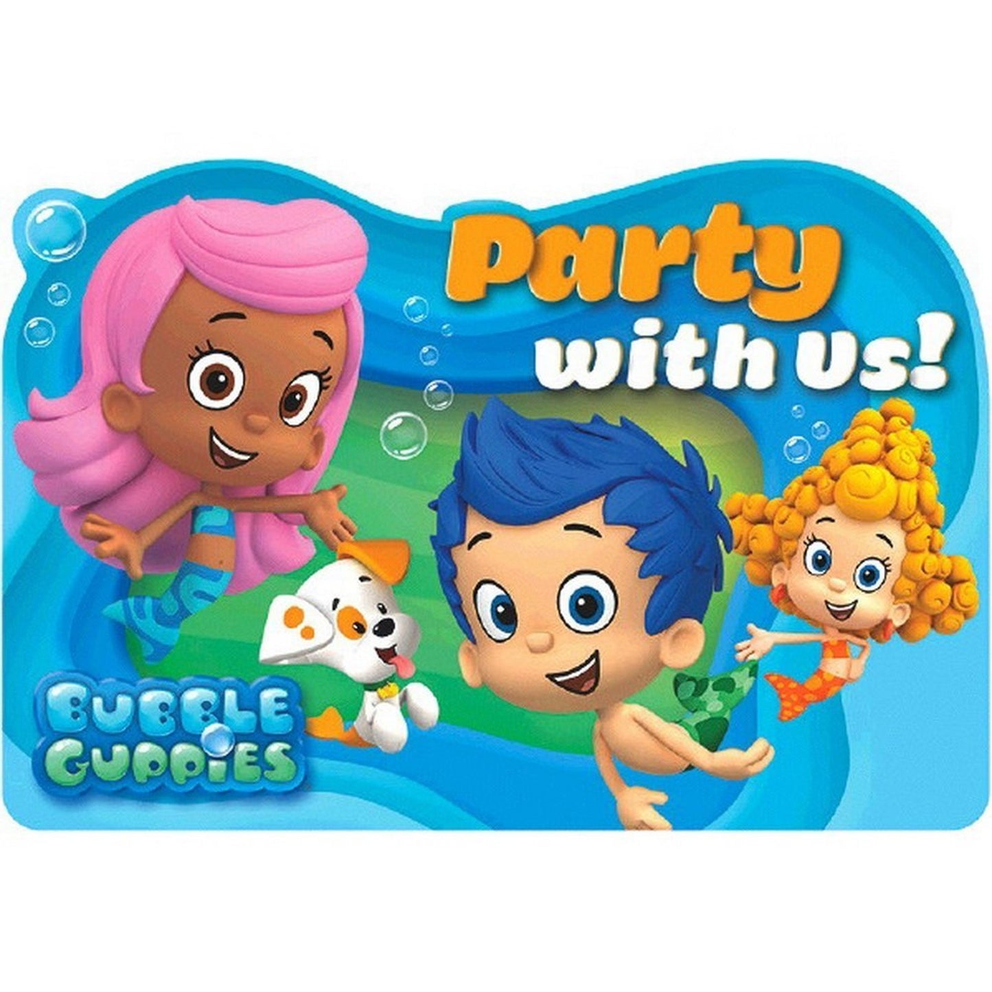 Bubble Guppies Birthday Party Postcard Invitations Pack of 8