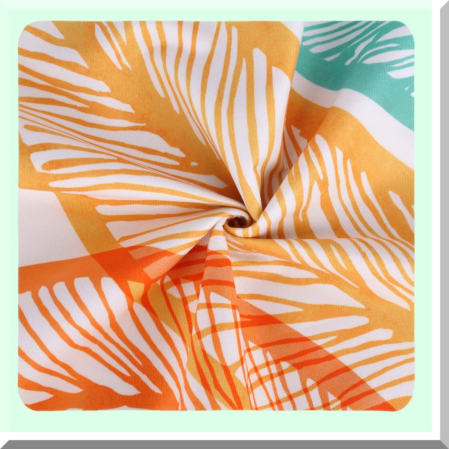 Tropical Oasis Velvet Pillow Covers - Set of 4 | Palm Tree Leaf Decorative Throw Cases 18x18 | Soft Outdoor Patio Sofa Couch Bedroom Home Decor