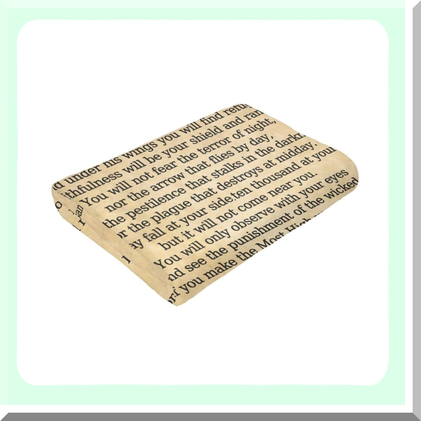 FaithShield Psalm 91 Cozy Throw - Soft, Lightweight, and Warm Religious Blanket for Women and Men