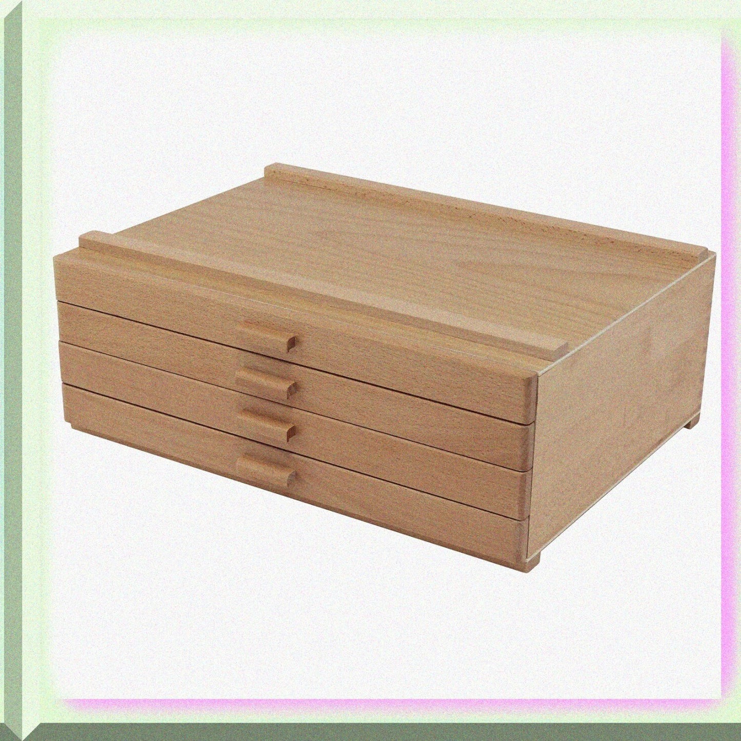 Artists Storage Chest 4-Drawer Birch Finish